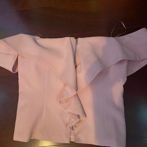 HYFVE pink off the shoulder top